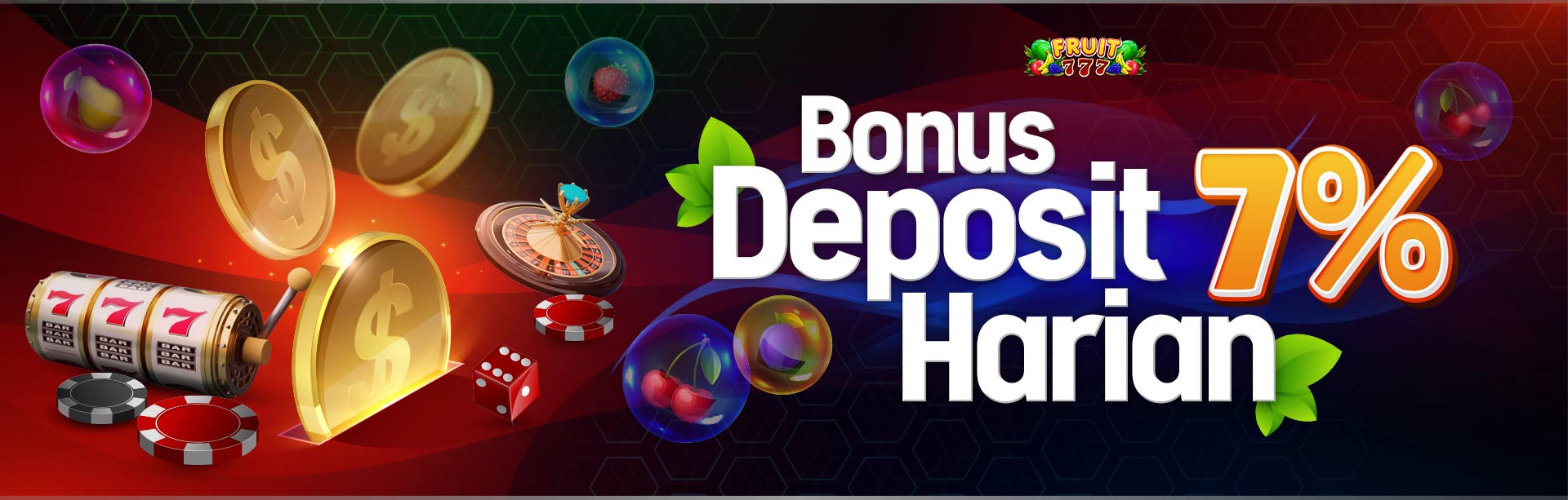 Bonus Deposit Harian 7% Slot