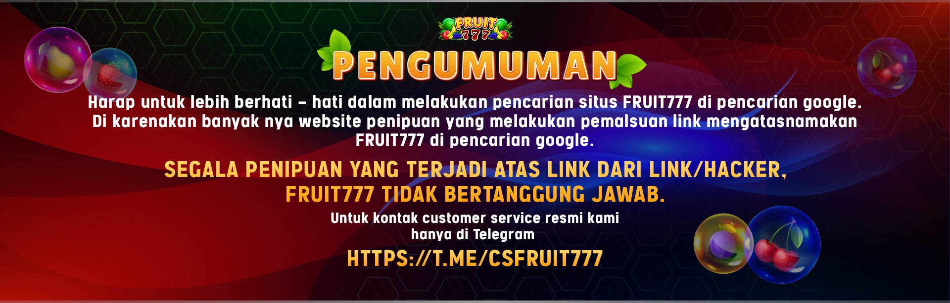 PEMBERITAHUAN PENTING
